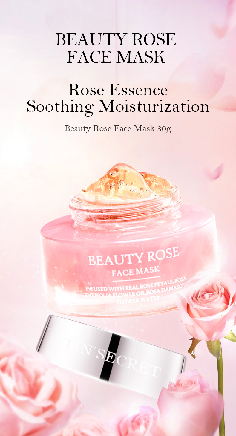 pink rose face mask